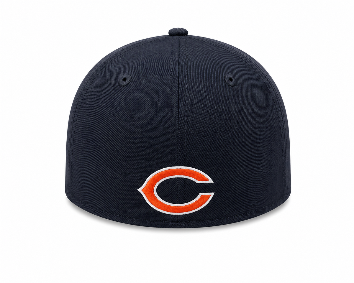 Chicago Bears New Era Gridiron Collection 1990 Classic Navy 39THIRTY Flex Hat product image 4, provided for visual reference