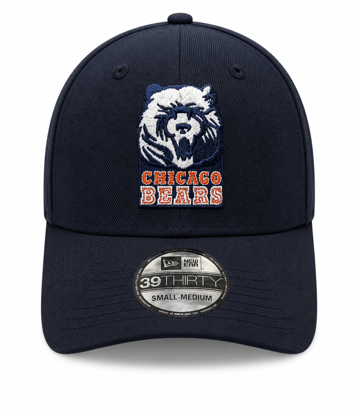 Chicago Bears New Era Gridiron Collection 1990 Classic Navy 39THIRTY Flex Hat product image 2, provided for visual reference