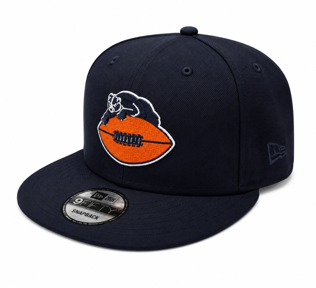 Chicago Bears New Era Gridiron Classics 1946 Navy 9FIFTY Adjustable Snapback Hat product image 3, provided for visual