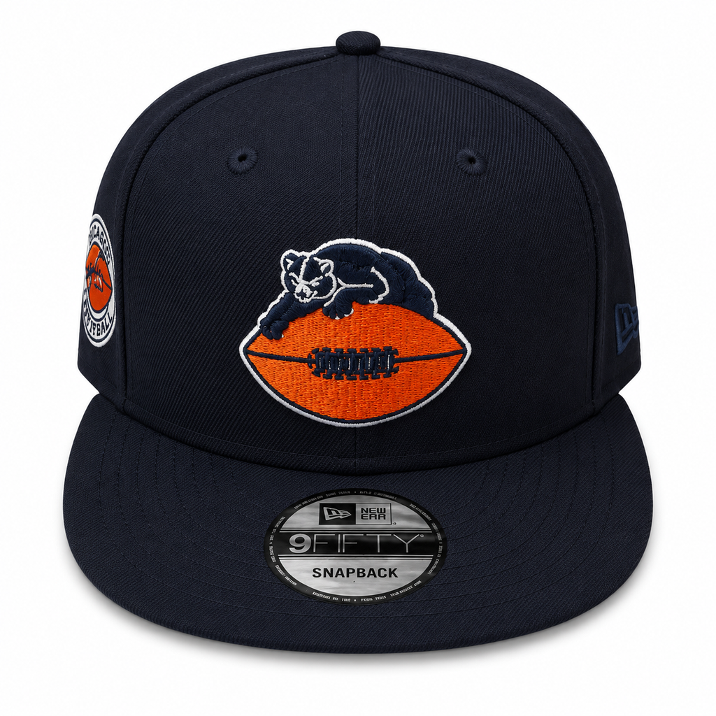 Chicago Bears New Era Gridiron Classics 1946 Navy 9FIFTY Adjustable Snapback Hat product image 2, provided for visual