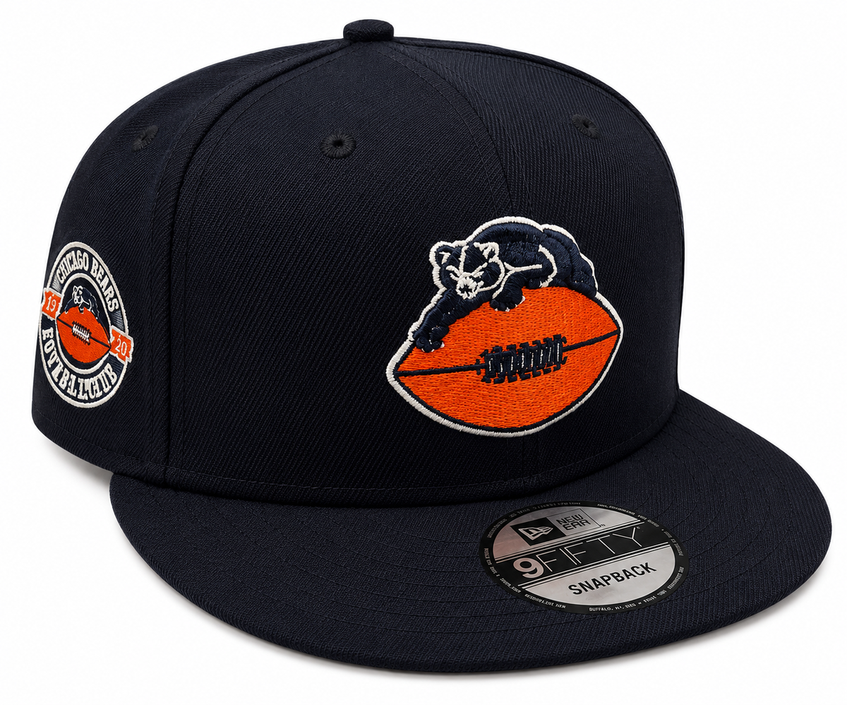 Chicago Bears New Era Gridiron Classics 1946 Navy 9FIFTY Adjustable Snapback Hat product image 1, provided for visual