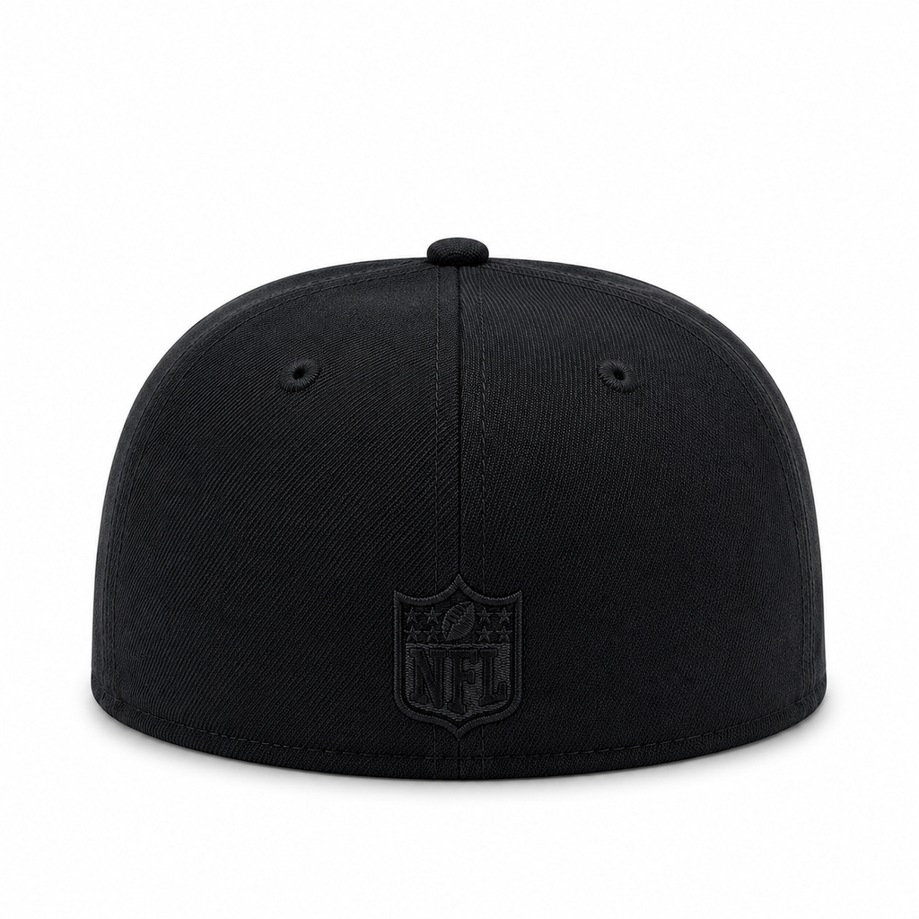 Chicago Bears New Era Black Tonal 39THIRTY Flex Hat product image 4, provided for visual reference and product detail review
