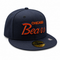 Chicago Bears Griswold Deep Navy New Era 59FIFTY Fitted Hat product image 1, provided for visual reference and product