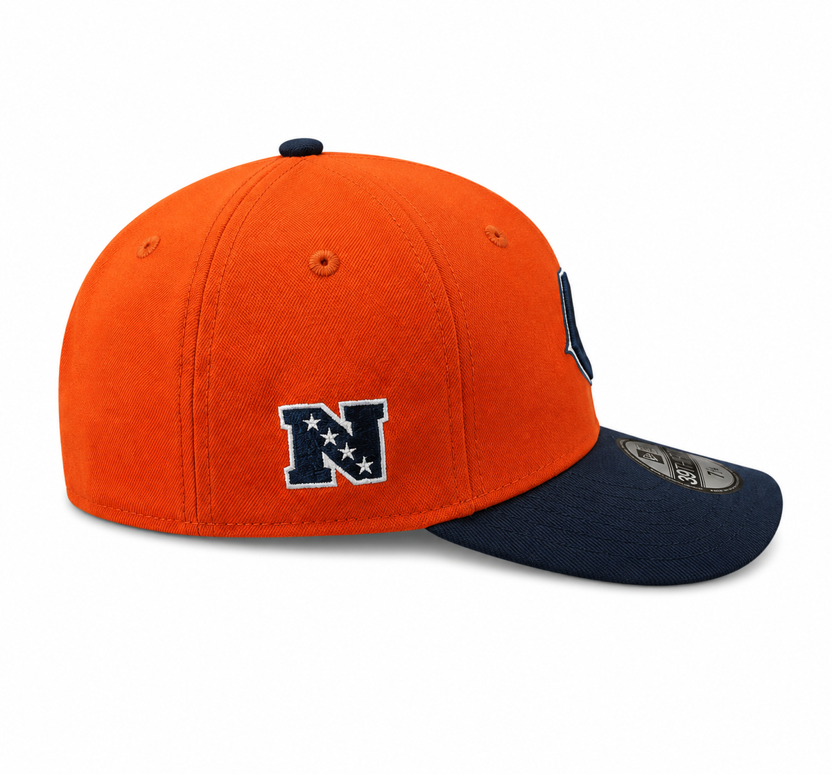 Chicago Bears New Era 2 Tone Orange/Navy Alternate 39THIRTY Flex Hat for Men product image 4, provided for visual reference