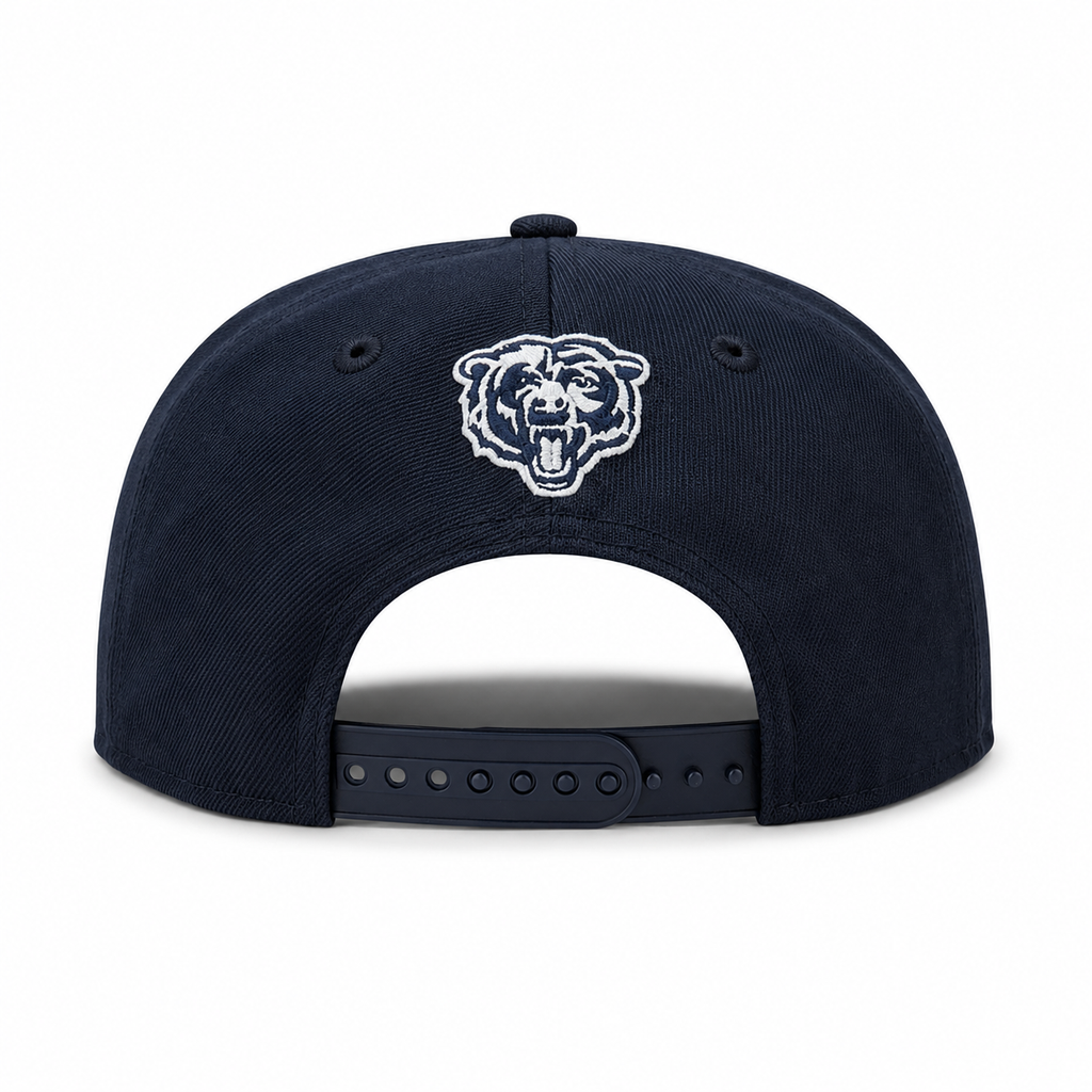 Chicago Bears New Era Gridiron Classics 1962-1973 Navy 9FIFTY Adjustable Snapback Hat product image 4, provided for visual