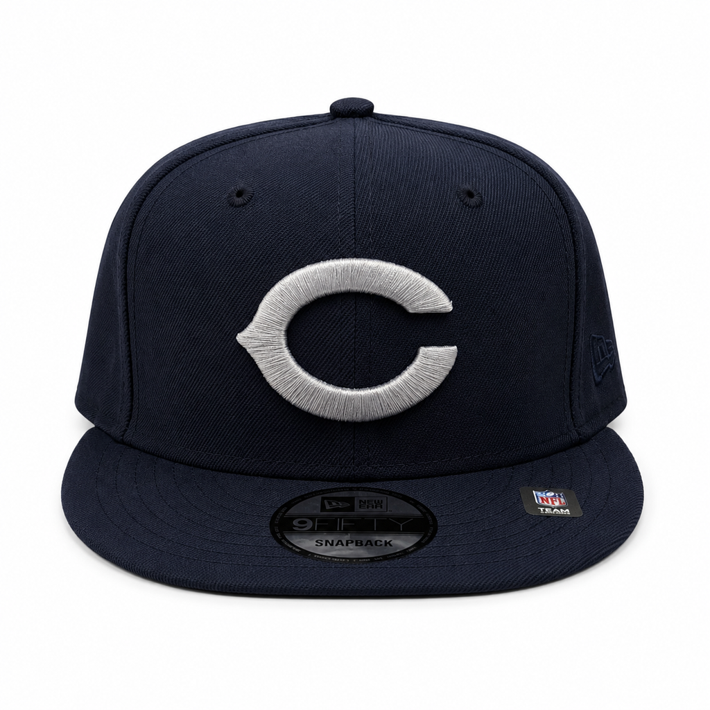 Chicago Bears New Era Gridiron Classics 1962-1973 Navy 9FIFTY Adjustable Snapback Hat product image 2, provided for visual