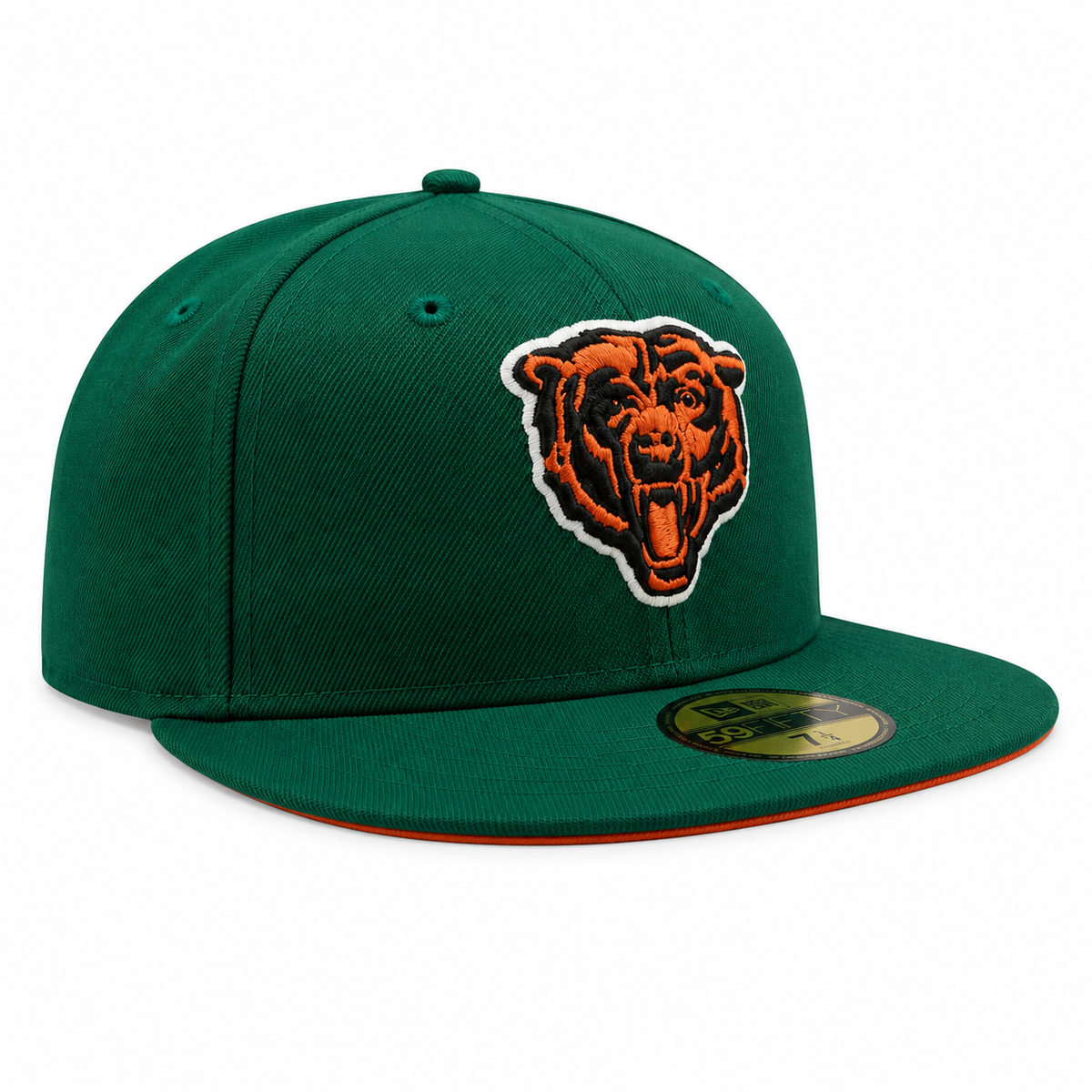 Chicago Bears New Era St. Patrick's Day Kelly Green 59FIFTY Fitted Hat product image 3, provided for visual reference and