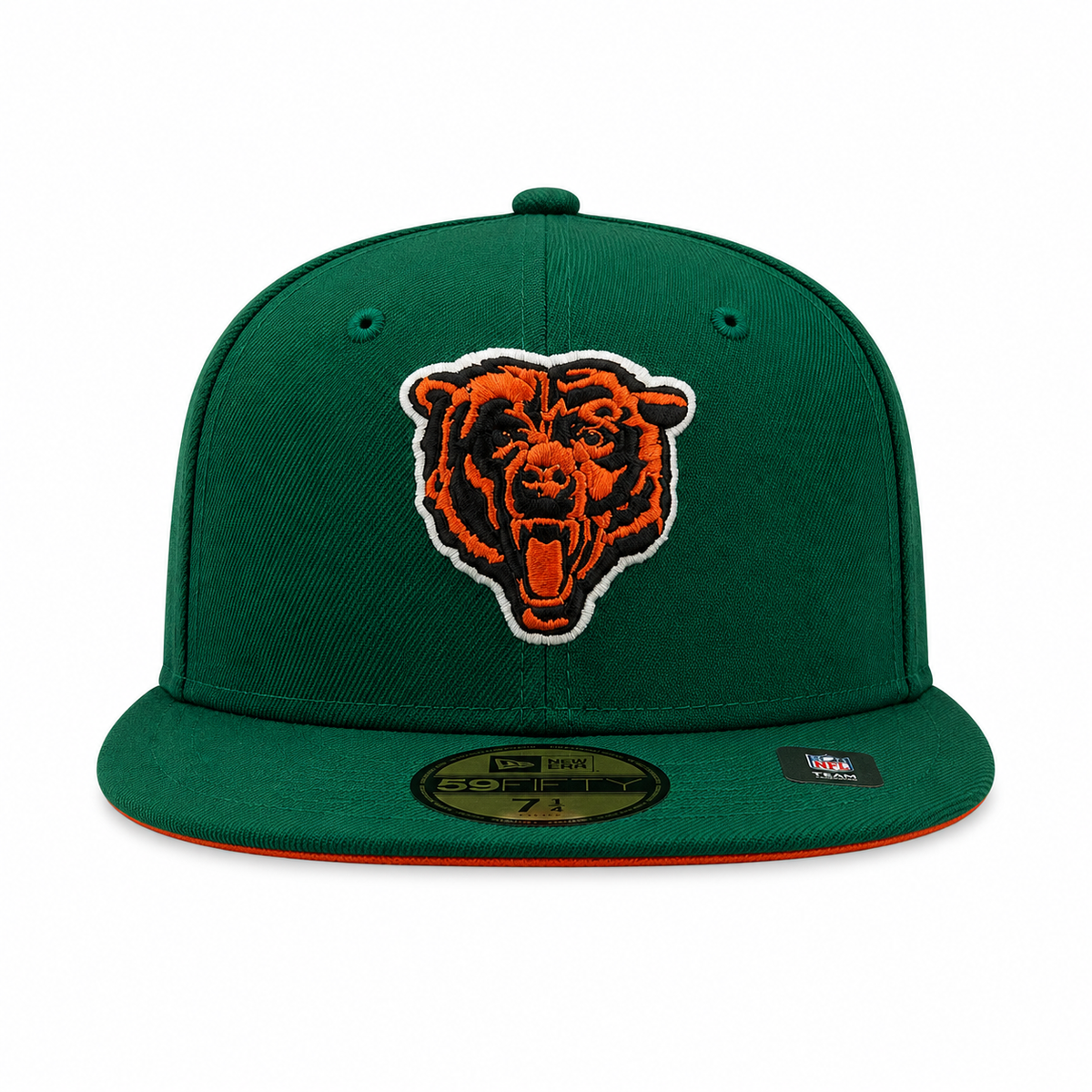 Chicago Bears New Era St. Patrick's Day Kelly Green 59FIFTY Fitted Hat product image 2, provided for visual reference and