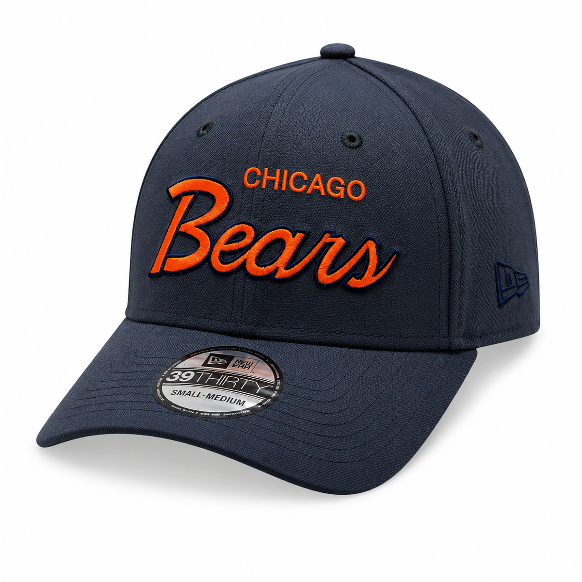 Chicago Bears New Era Griswold Deep Navy 39THIRTY Flex Hat product image 1, provided for visual reference and product detail