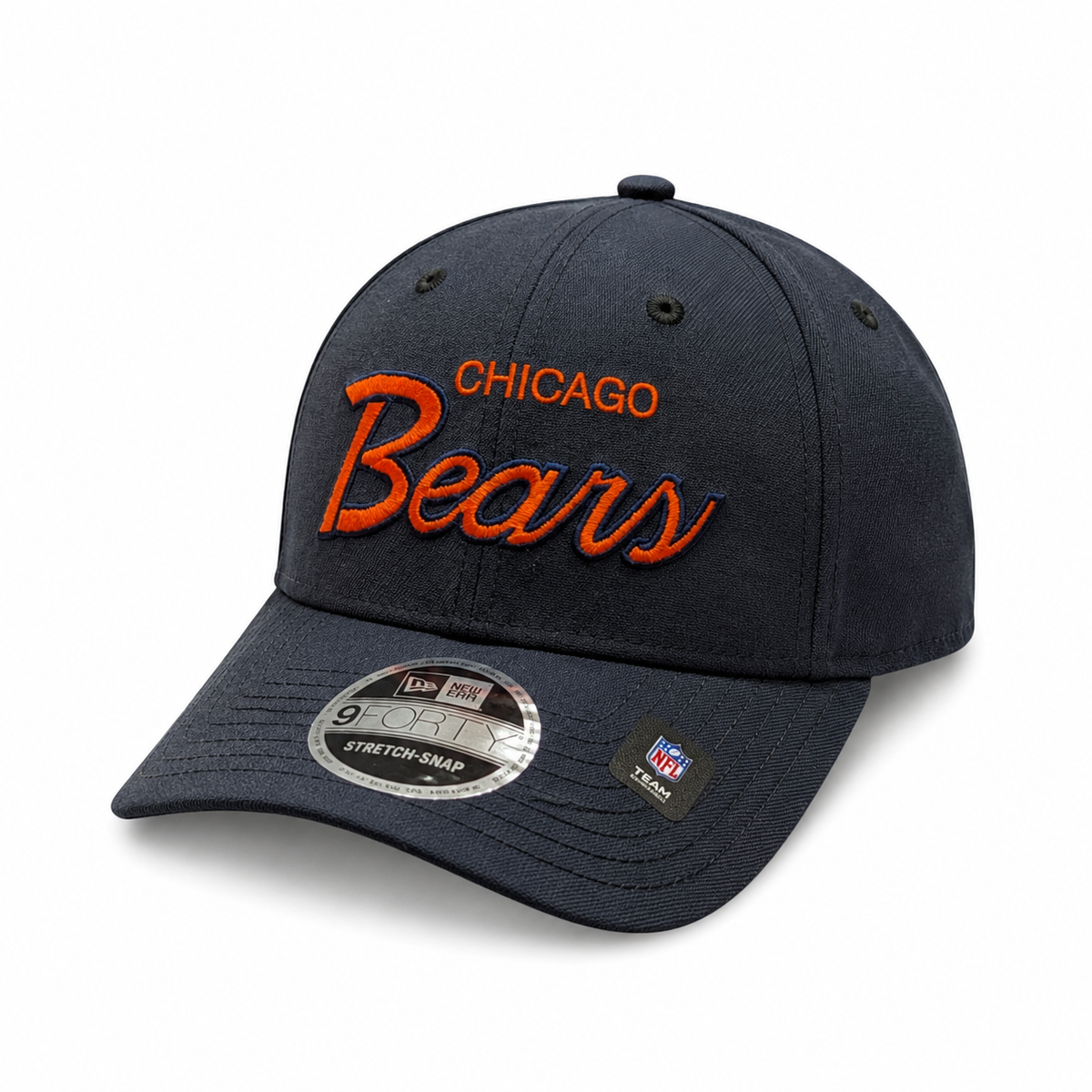 Chicago Bears New Era Griswold Deep Navy 9FORTY Snapback Adjustable Hat product image 1, provided for visual reference and