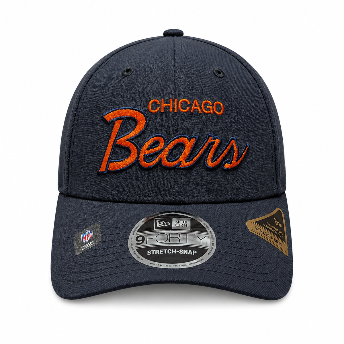 Chicago Bears New Era Griswold Deep Navy 9FORTY Snapback Adjustable Hat product image 2, provided for visual reference and