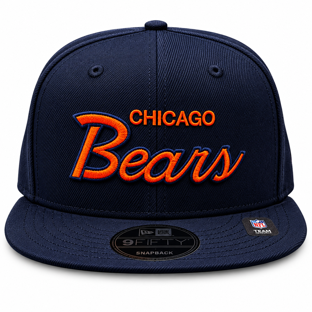 Chicago Bears New Era Griswold Deep Navy 9FIFTY Snapback Hat product image 2, provided for visual reference and product
