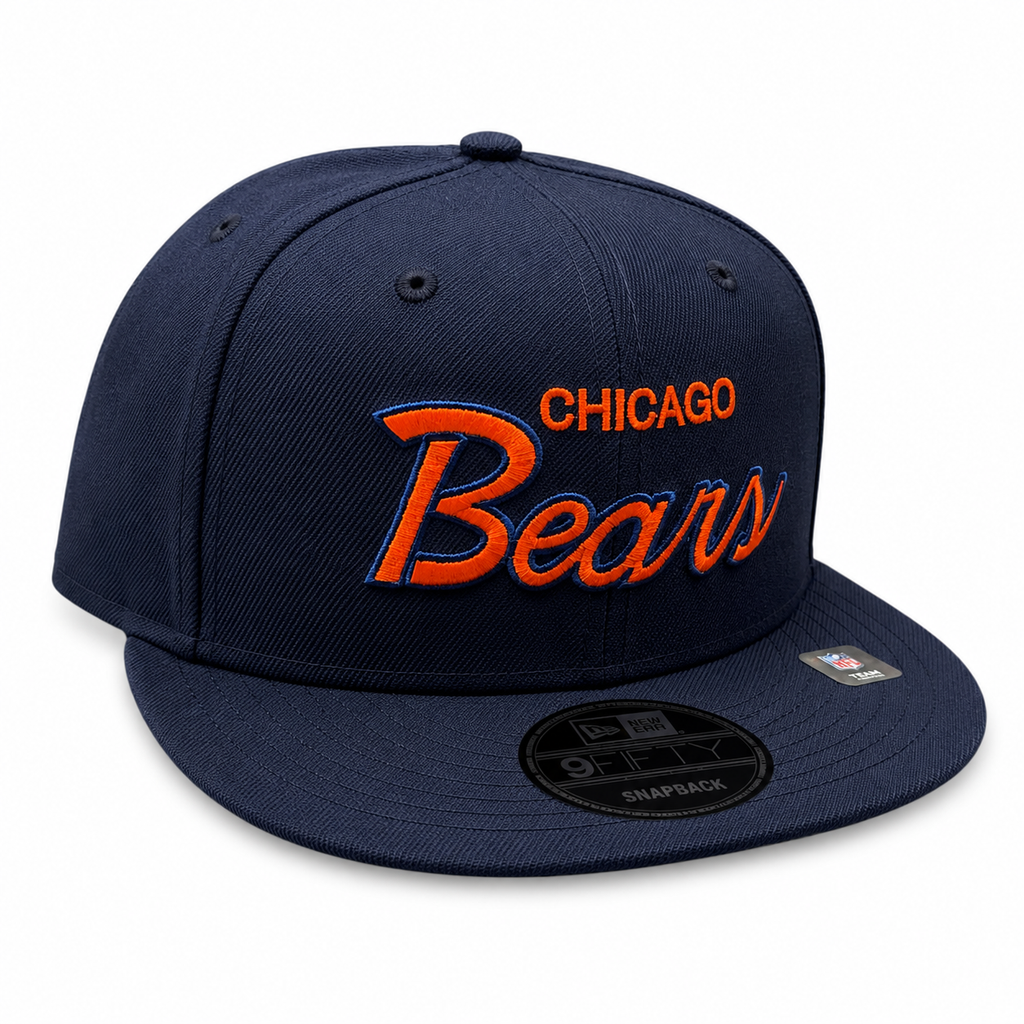 Chicago Bears New Era Griswold Deep Navy 9FIFTY Snapback Hat product image 3, provided for visual reference and product