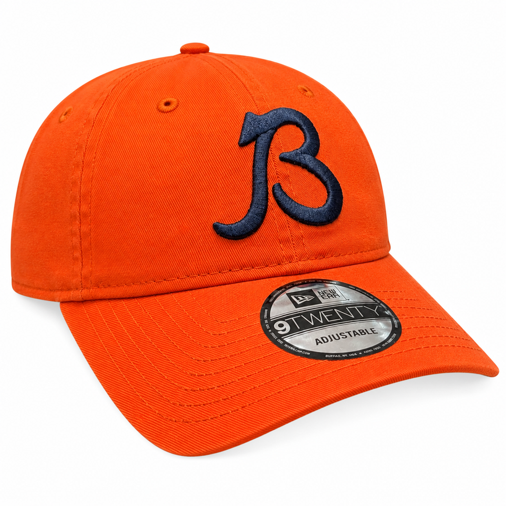 Chicago Bears New Era B Logo Orange 9TWENTY Adjustable Hat product image 3, provided for visual reference and product detail
