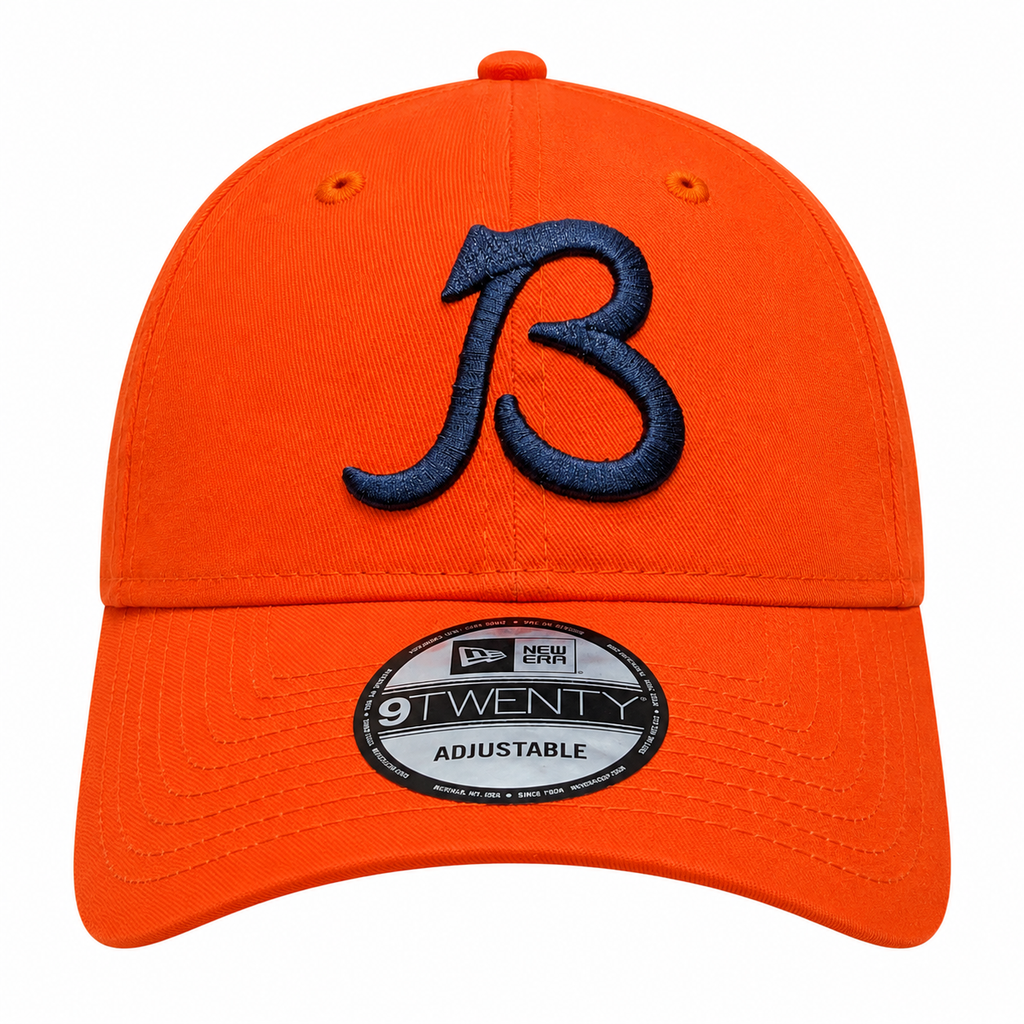 Chicago Bears New Era B Logo Orange 9TWENTY Adjustable Hat product image 2, provided for visual reference and product detail