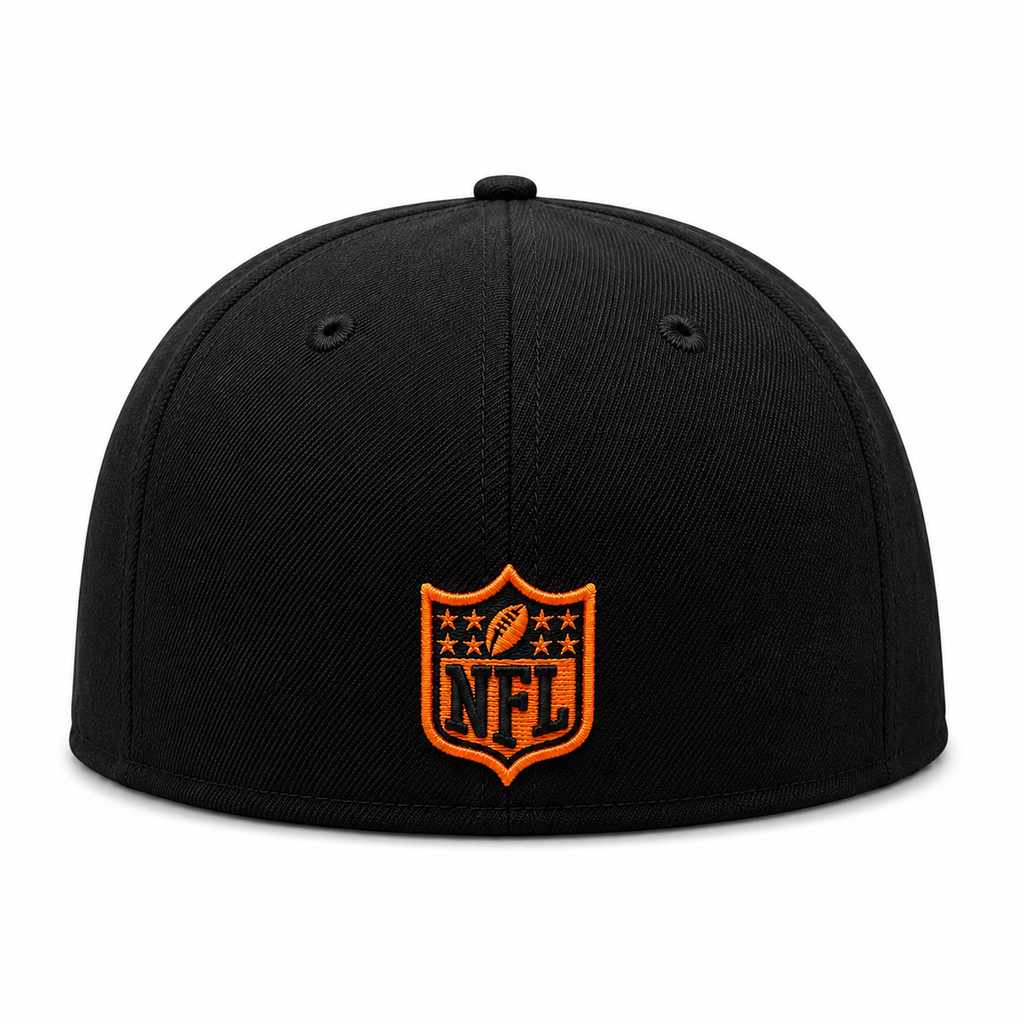 Chicago Bears New Era Black Neon Primary 39THIRTY Flex Hat product image 3, provided for visual reference and product detail