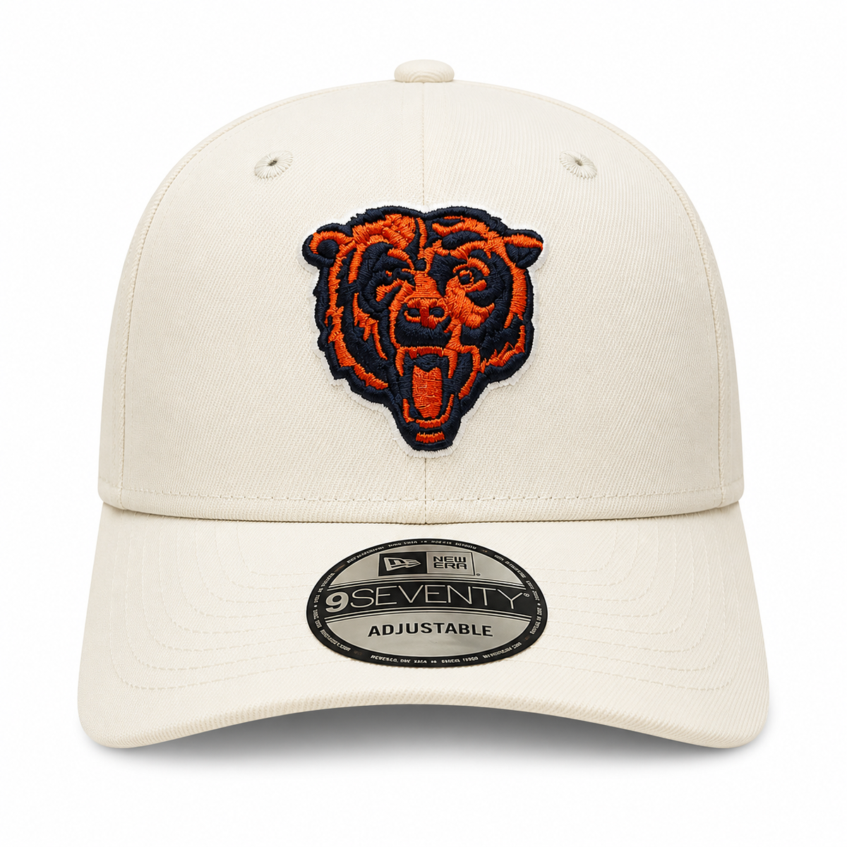 Chicago Bears New Era Cream 9SEVENTY Trucker Adjustable Hat product image 2, provided for visual reference and product