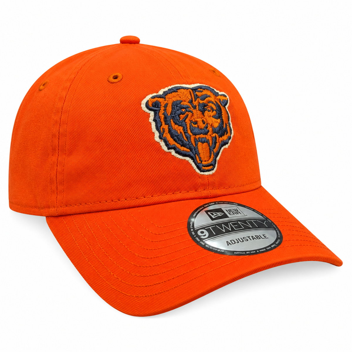 Chicago Bears New Era Primary Orange 9TWENTY Adjustable Hat product image 3, provided for visual reference and product