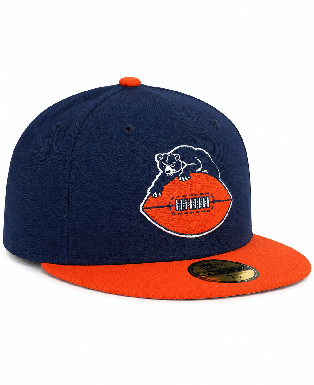 Chicago Bears Historic 2 Tone Navy/Orange New Era 59FIFTY Fitted Hat product image 3, provided for visual reference and