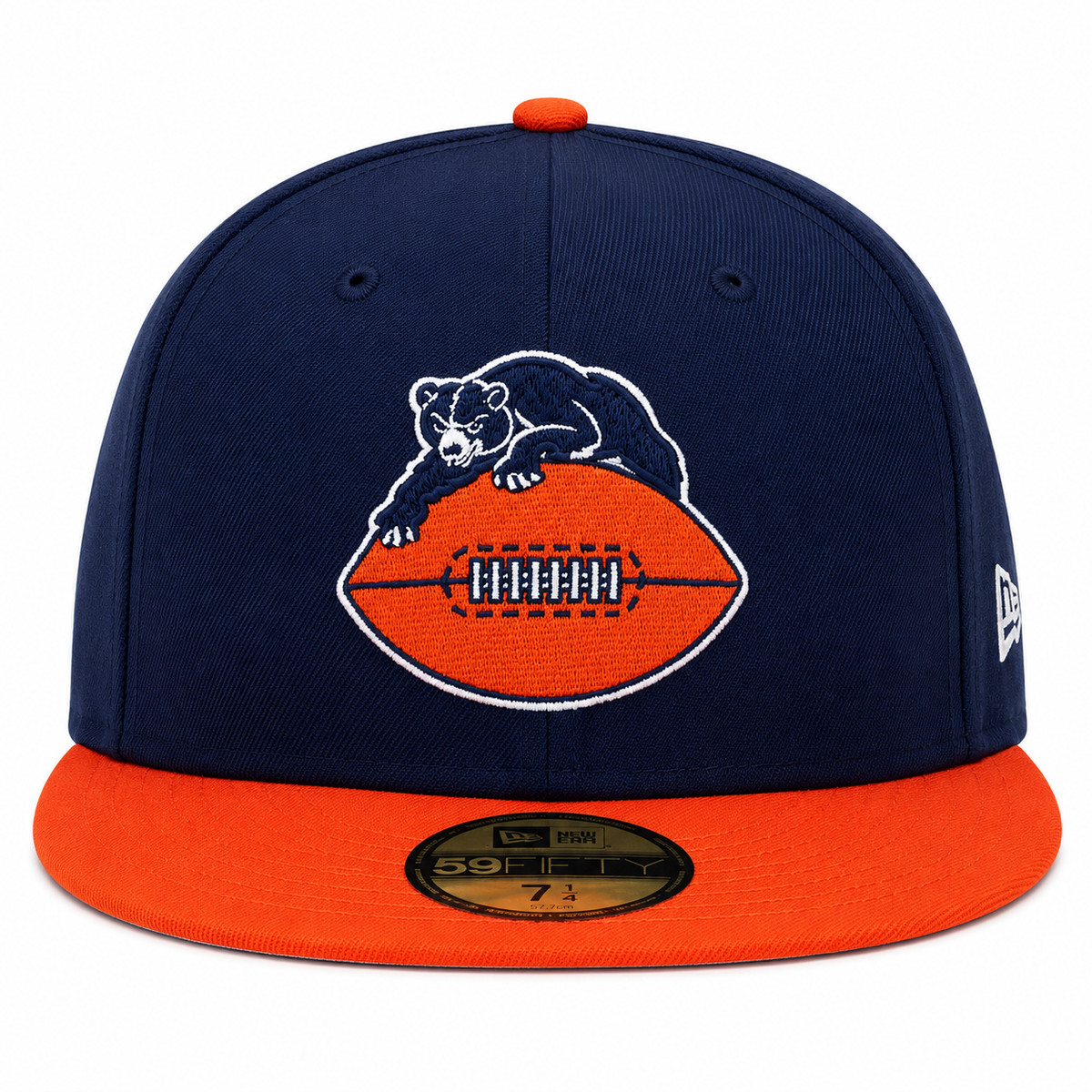 Chicago Bears Historic 2 Tone Navy/Orange New Era 59FIFTY Fitted Hat product image 2, provided for visual reference and