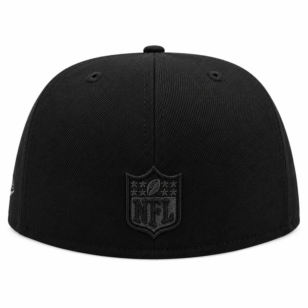 New Era Black Chicago Bears Graphite Logo 59FIFTY Fitted Hat for Men product image 4, provided for visual reference and