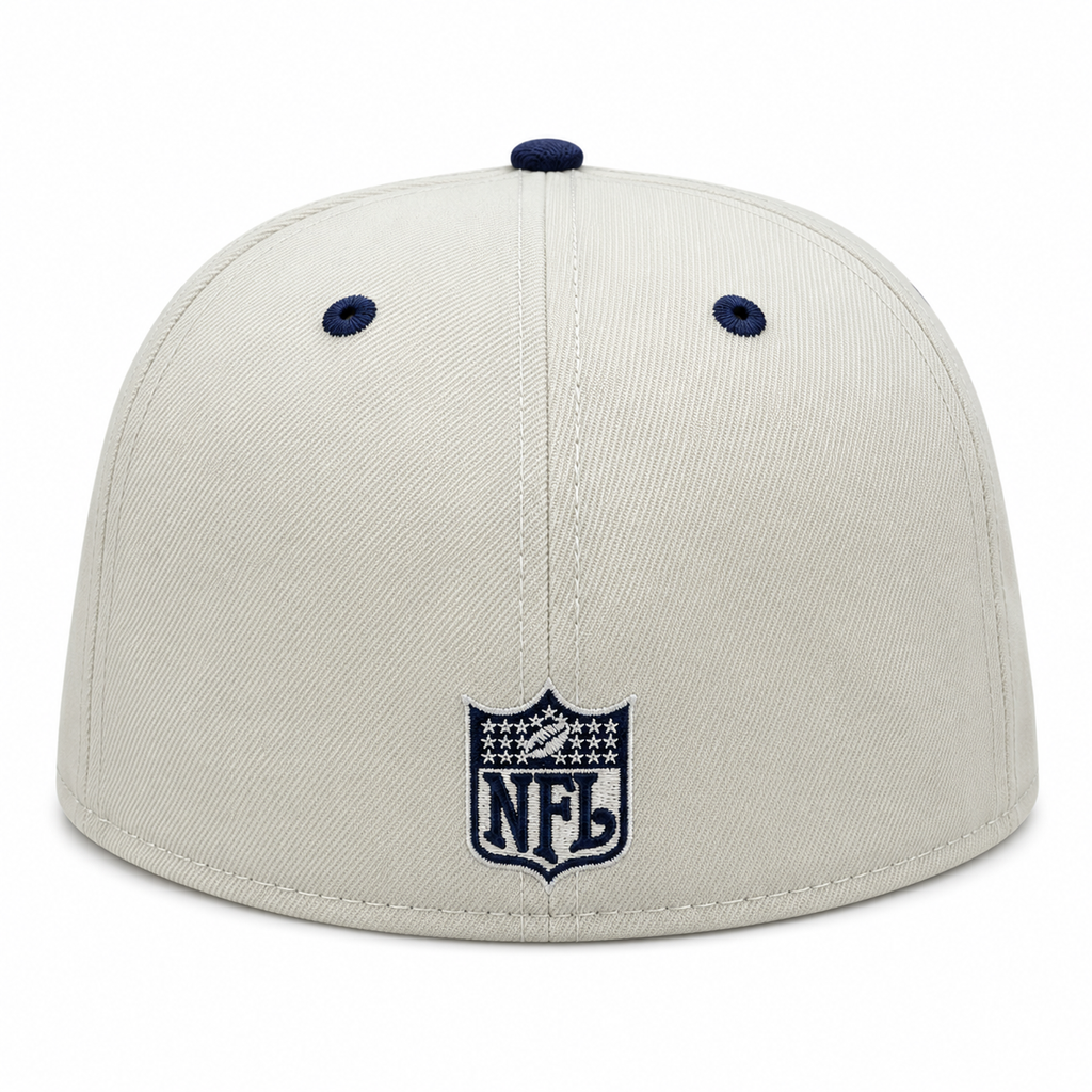 Chicago Bears Gridiron Chrome/Navy New Era 59FIFTY Fitted Hat product image 4, provided for visual reference and product