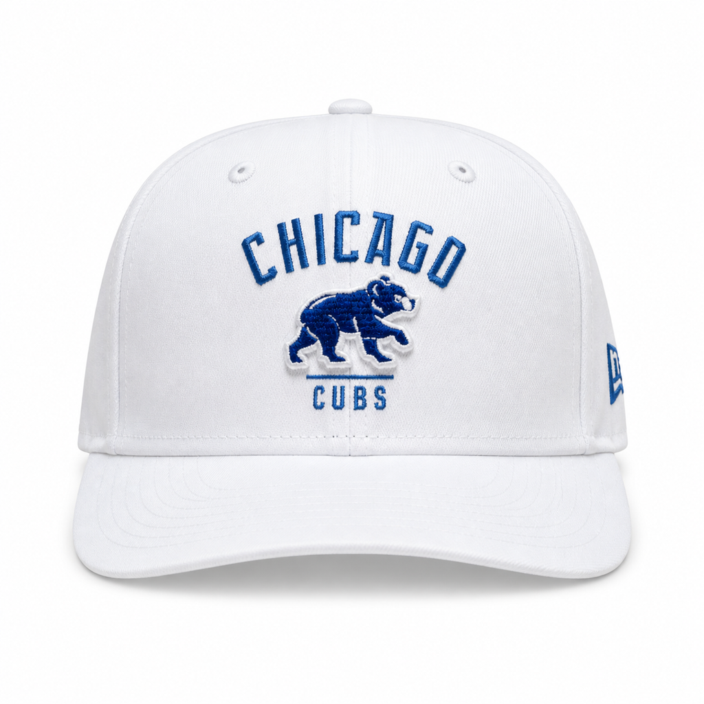 Chicago Cubs Alternate New Era White 9SEVENTY Adjustable Hat product image 2, provided for visual reference and product