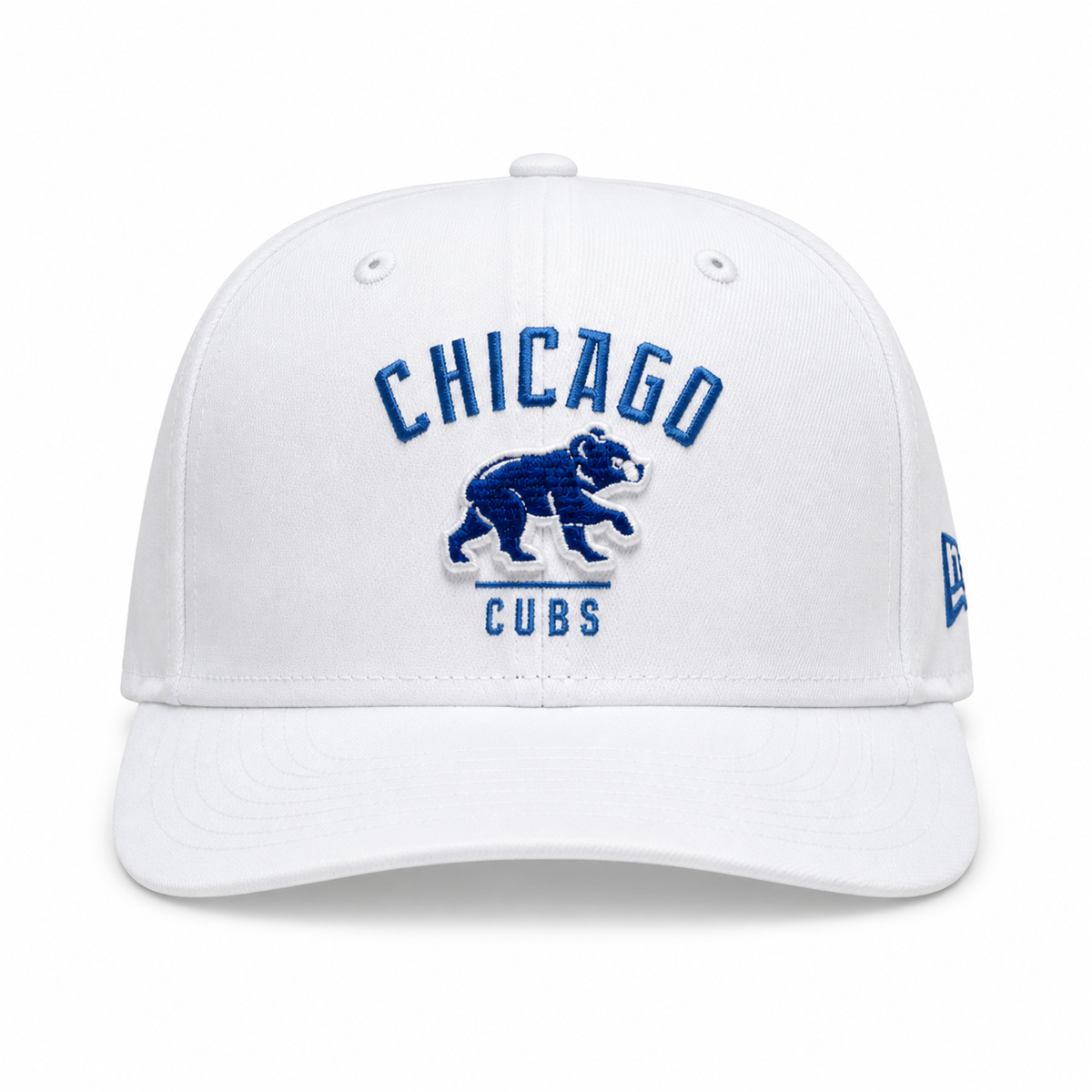 Chicago Cubs Alternate New Era White 9SEVENTY Adjustable Hat product image 2, provided for visual reference and product