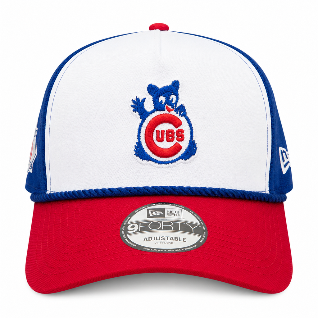 Chicago Cubs New Era Blue A-Frame 150th Anniversary Rope Waving Bear 9FIFTY Snapback Hat product image 2, provided for