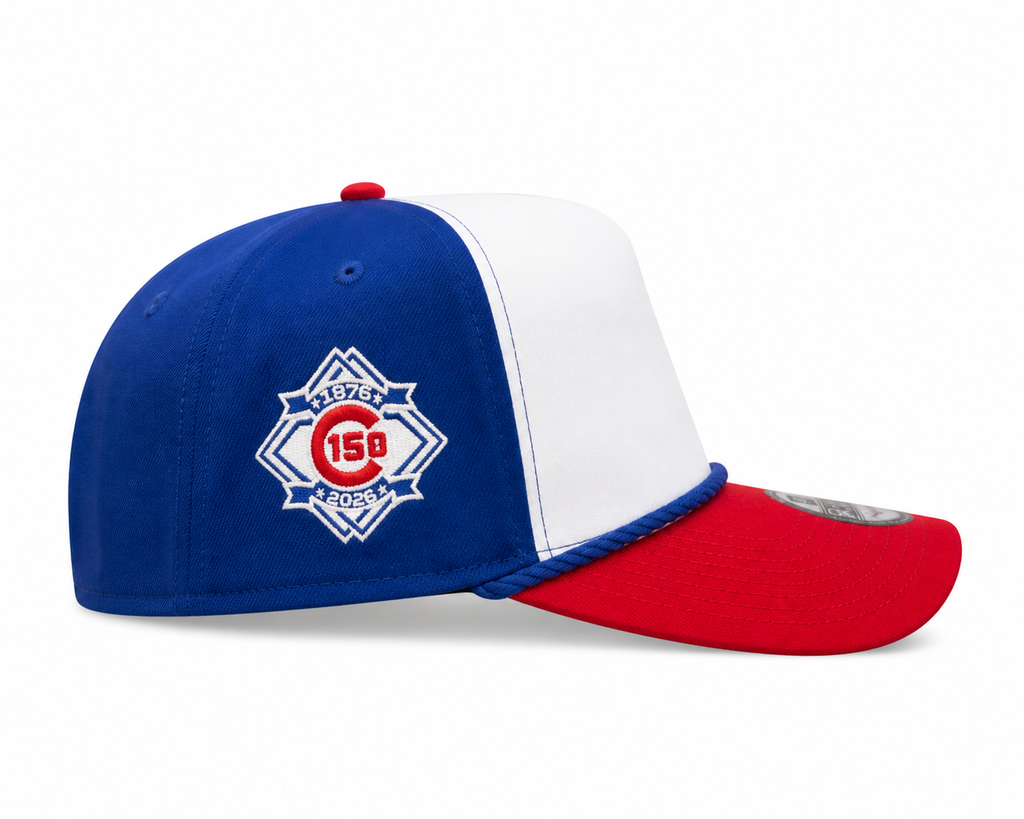 Chicago Cubs New Era Blue A-Frame 150th Anniversary Rope Waving Bear 9FIFTY Snapback Hat product image 4, provided for
