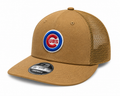 Chicago Cubs New Era Bronze Low Profile Trucker 9FIFTY Snapback Hat product image 1, provided for visual reference and