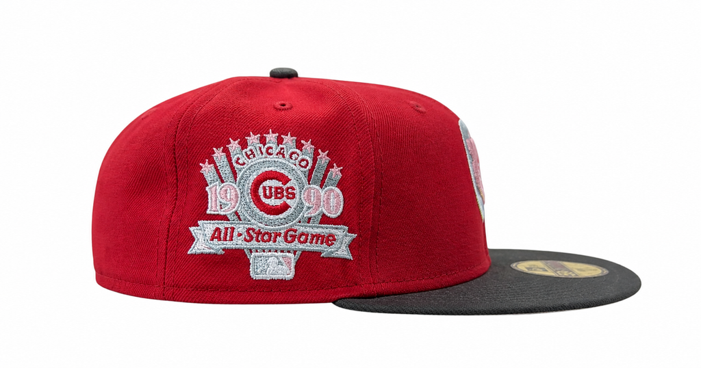 Chicago Cubs New Era 2 Tone Rock Pack Pearl Jam Ten Inspired Pearl Jam 1990 ASG Pinot/Red/Pewter 59FIFTY Fitted Hat for Men