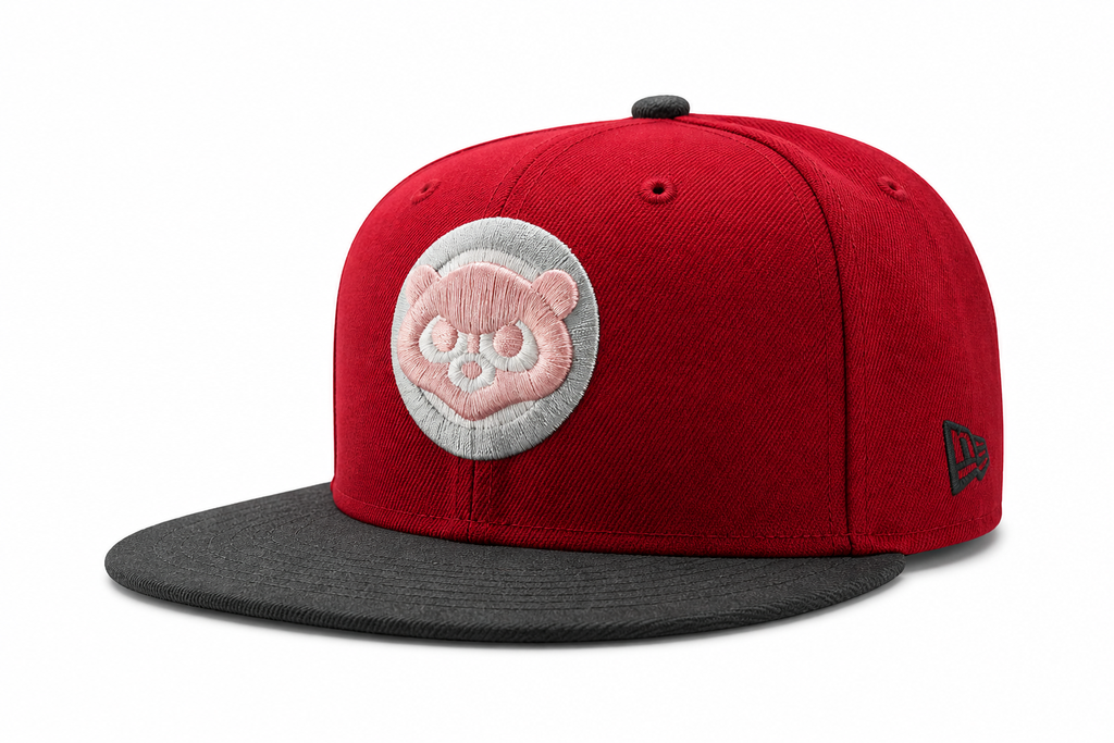Chicago Cubs New Era 2 Tone Rock Pack Pearl Jam Ten Inspired Pearl Jam 1990 ASG Pinot/Red/Pewter 59FIFTY Fitted Hat for Men