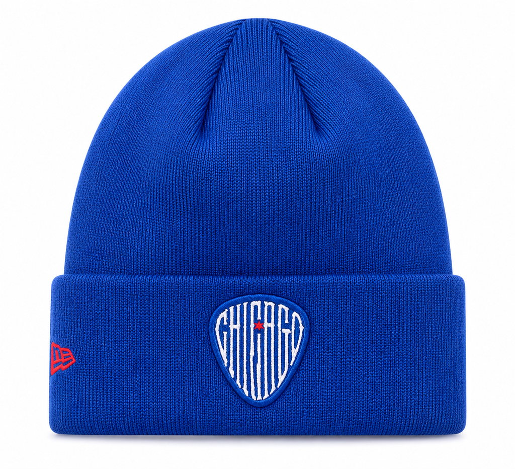 Chicago Cubs New Era Royal 2nd Alternate Cuffed Knit Hat product image 2, provided for visual reference and product detail