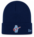 Chicago Cubs New Era Navy Guitar Bear Cuffed Knit Hat product image 1, provided for visual reference and product detail