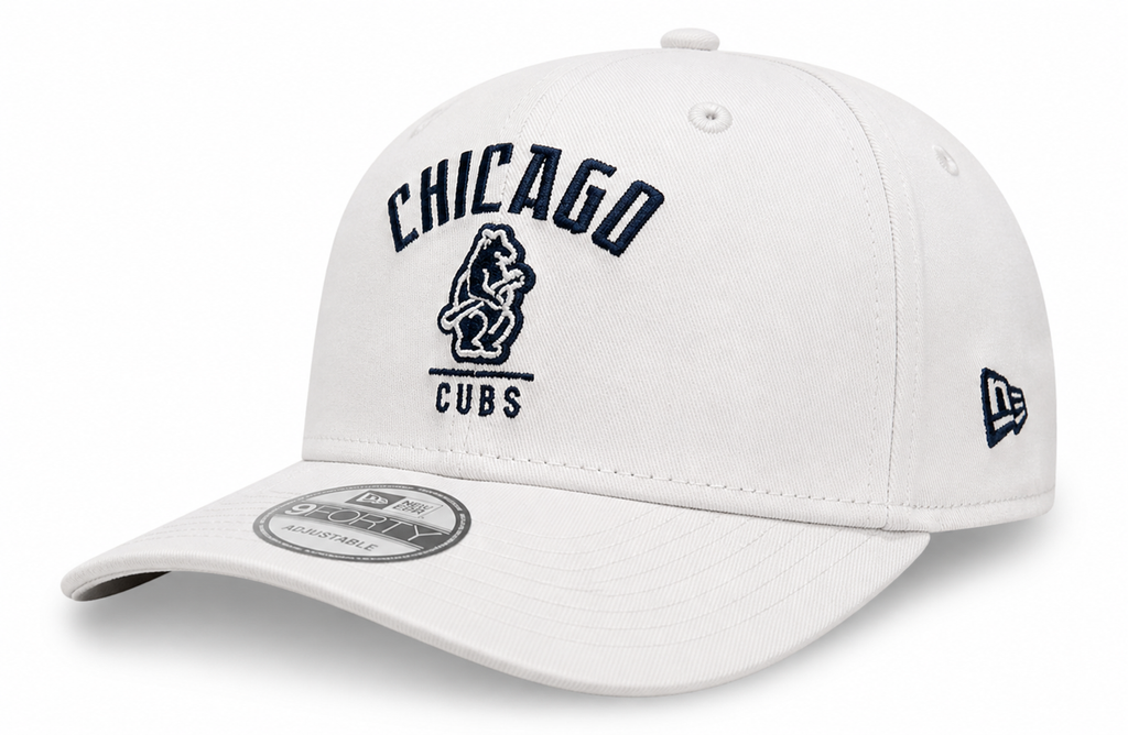 Chicago Cubs Cooperstown 1914 New Era White 9SEVENTY Adjustable Hat product image 1, provided for visual reference and