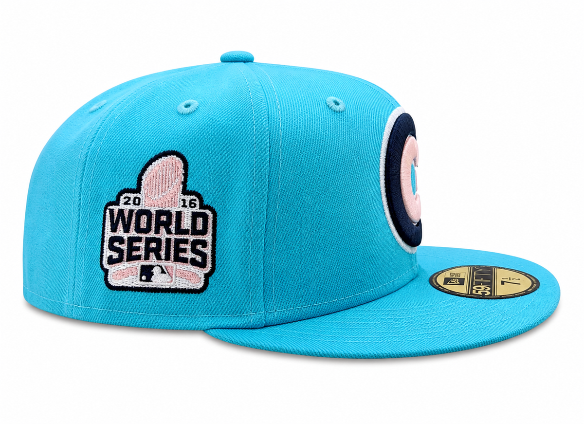 Chicago Cubs Night Spice Vice Blue/Pink New Era 59FIFTY Fitted Hat for Men product image 4, provided for visual reference