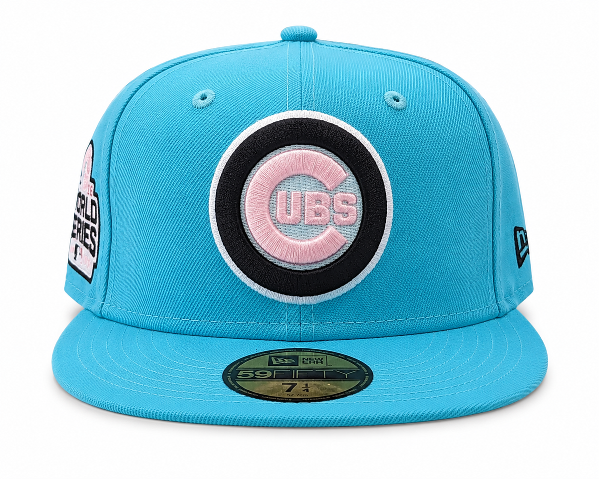 Chicago Cubs Night Spice Vice Blue/Pink New Era 59FIFTY Fitted Hat for Men product image 3, provided for visual reference