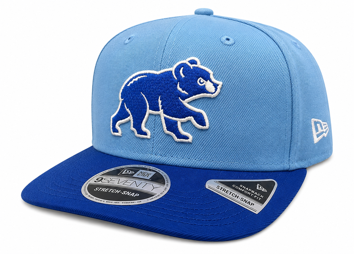 Chicago Cubs New Era 2 Tone Sky Blue/Royal Blue 9SEVENTY Adjustable Hat product image 1, provided for visual reference and