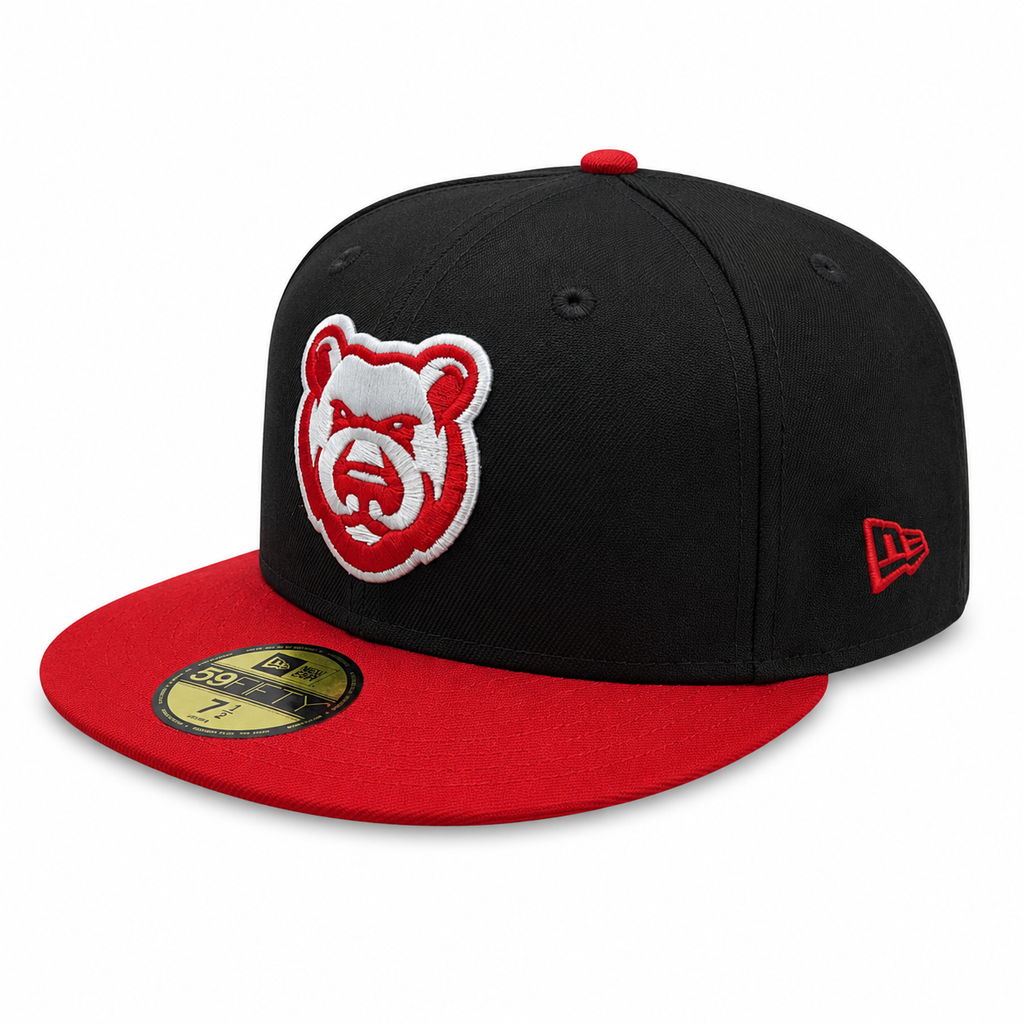 Iowa Cubs New Era MILB 2 Tone Black/Red 59FIFTY Fitted Hat product image 3, provided for visual reference and product detail