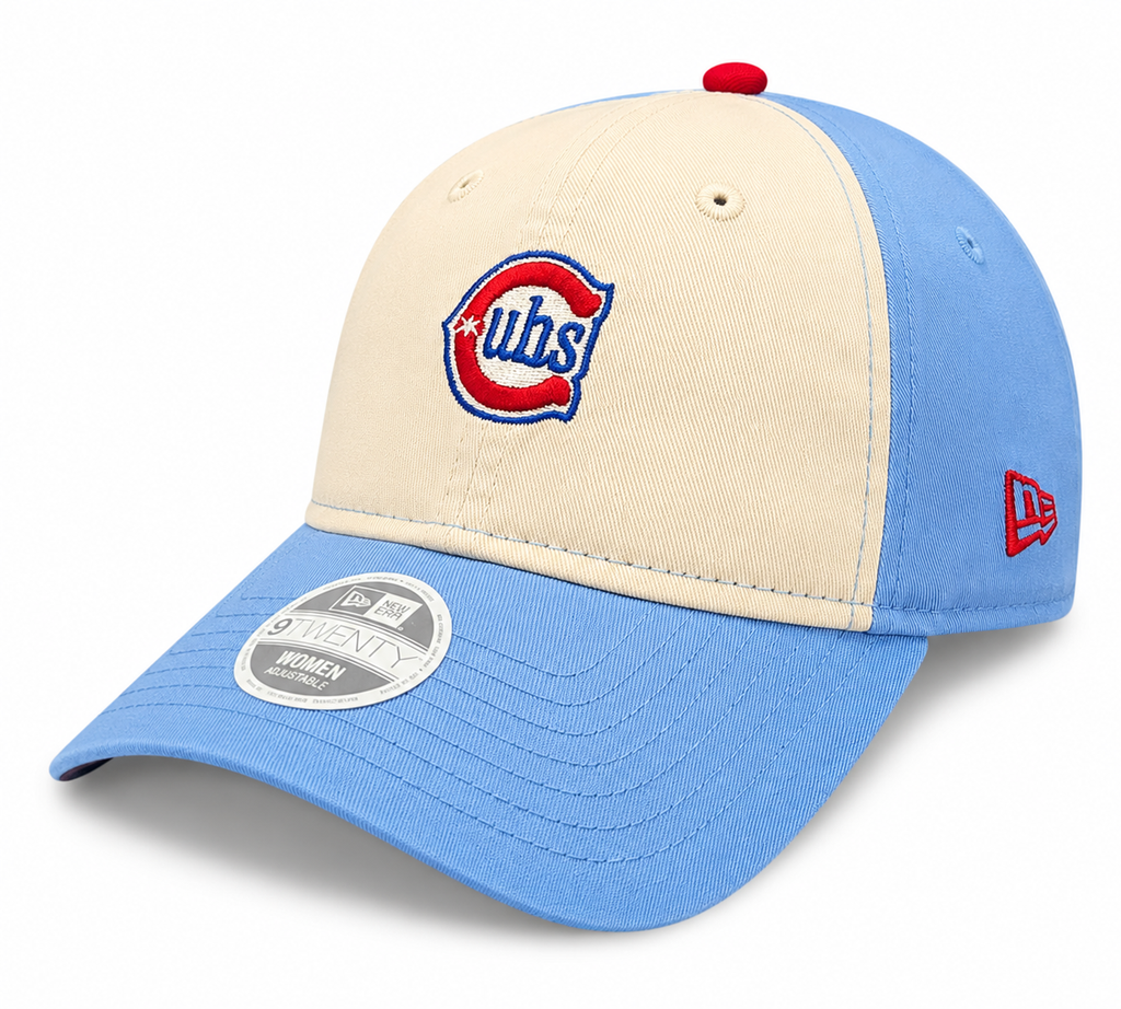 Chicago Cubs 2nd Alternate Micro Baby Blue New Era 9TWENTY Adjustable Hat for Women product image 3, provided for visual