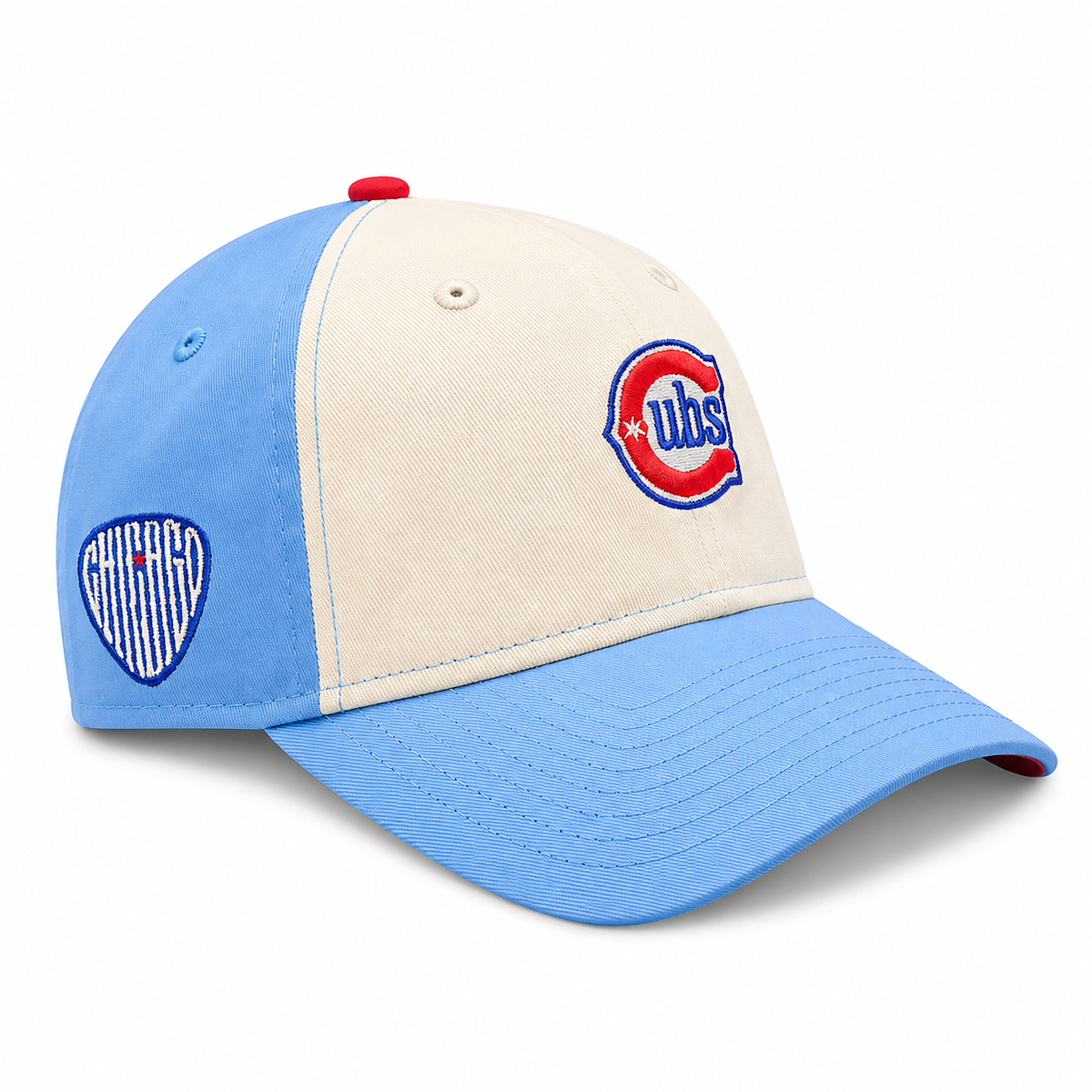 Chicago Cubs 2nd Alternate Micro Baby Blue New Era 9TWENTY Adjustable Hat for Women product image 1, provided for visual