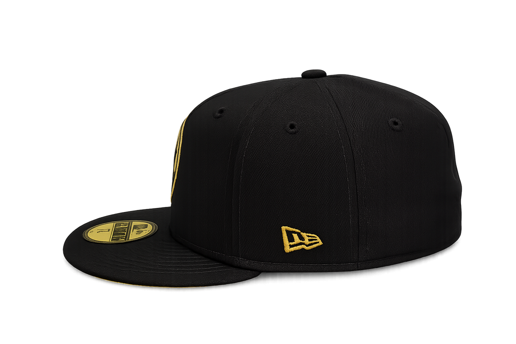 Chicago Cubs New Era Day Black/Gold 59FIFTY Fitted Hat product image 5, provided for visual reference and product detail
