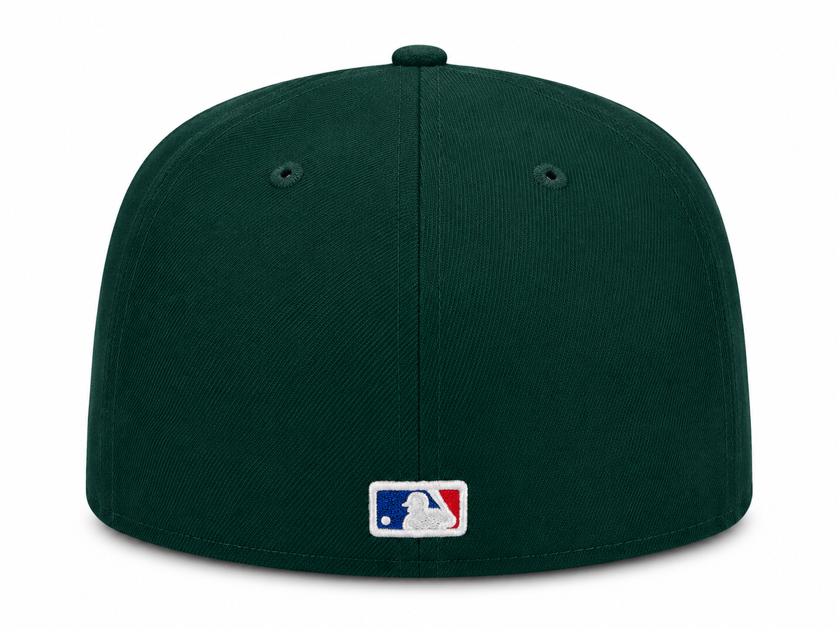 Chicago Cubs New Era 1:20 Clock Forest Green 59FIFTY Fitted Hat product image 5, provided for visual reference and product