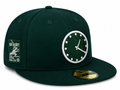 Chicago Cubs New Era 1:20 Clock Forest Green 59FIFTY Fitted Hat product image 1, provided for visual reference and product