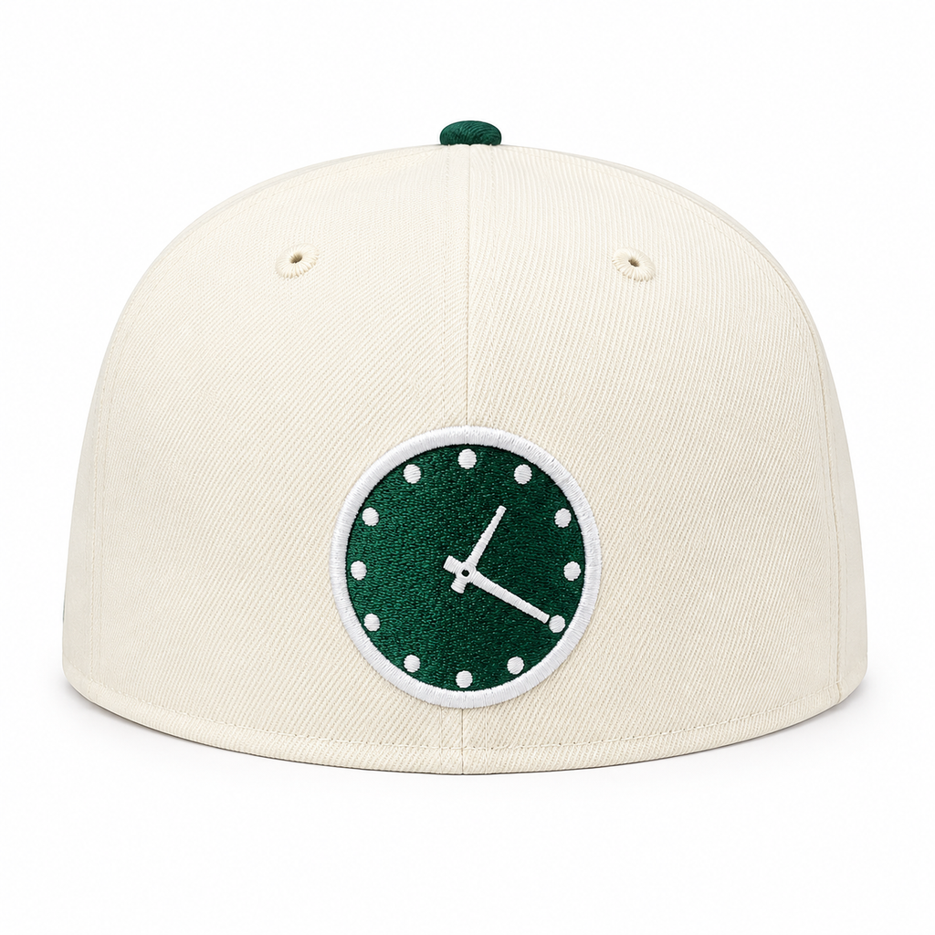 Chicago Cubs New Era Bricks And Ivy Chrome/Forest Green 59FIFTY Fitted Hat product image 6, provided for visual reference