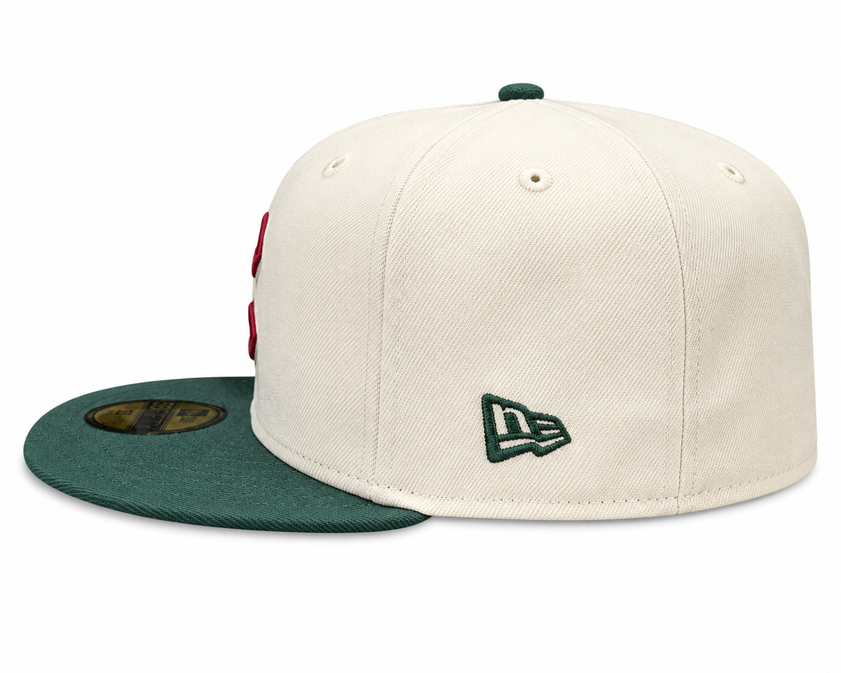 Chicago Cubs New Era Bricks And Ivy Chrome/Forest Green 59FIFTY Fitted Hat product image 5, provided for visual reference