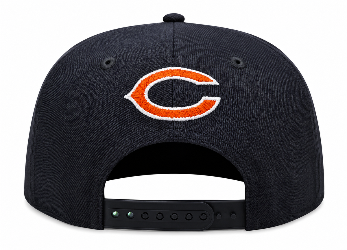 Chicago Bears New Era Gridiron Classics 1990 Navy 9FIFTY Adjustable Snapback Hat product image 4, provided for visual