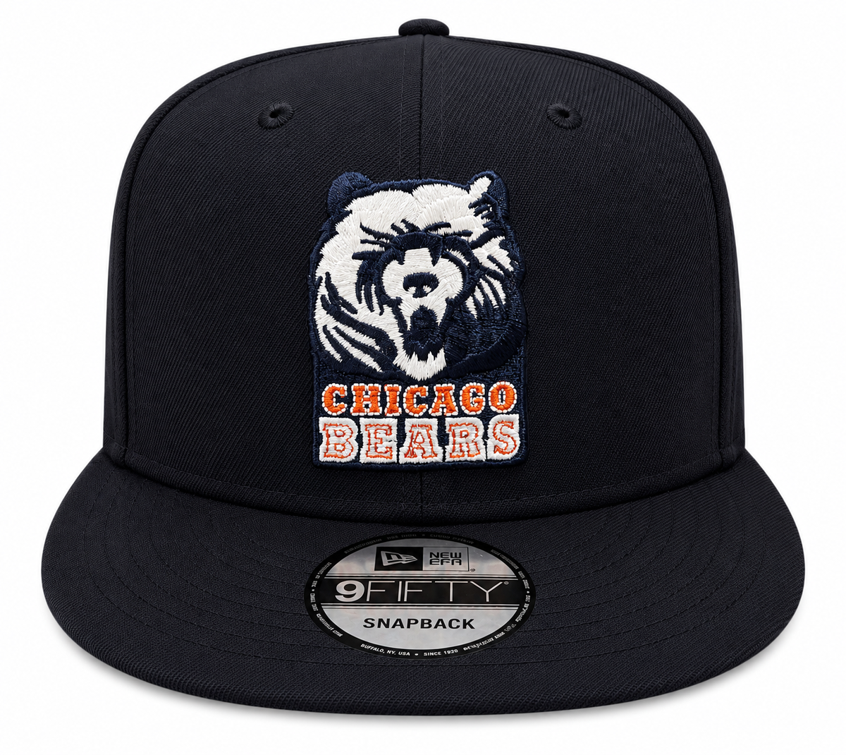Chicago Bears New Era Gridiron Classics 1990 Navy 9FIFTY Adjustable Snapback Hat product image 2, provided for visual