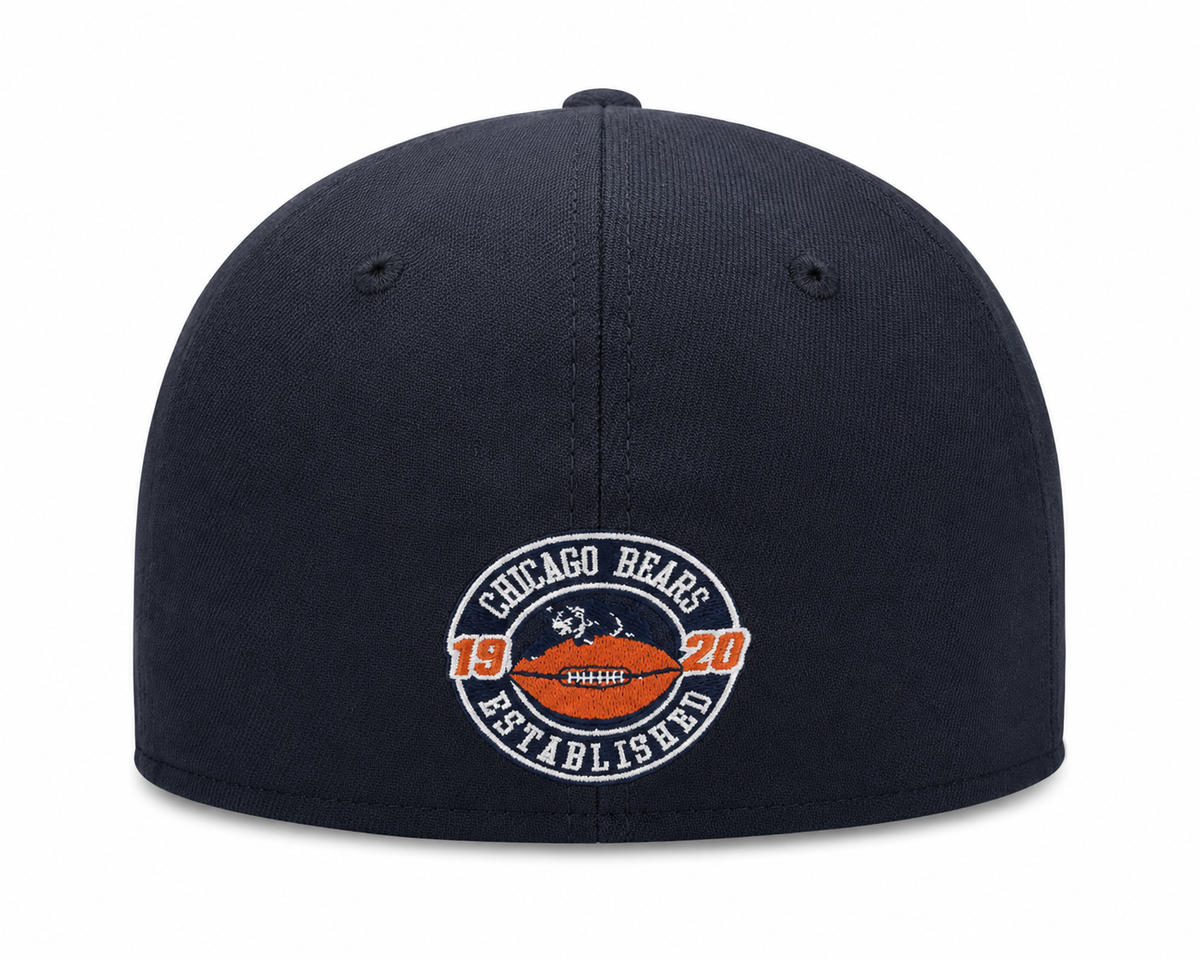 Chicago Bears New Era Gridiron Collection 1946 Classic Navy 39THIRTY Flex Hat product image 3, provided for visual reference
